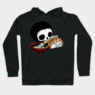 Grim reaper sushi cat Hoodie